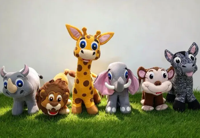 Decoração: Animais da floresta em feltro.