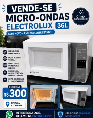 MICRONDAS - SEMI NOVO - SEM AVARIAS
