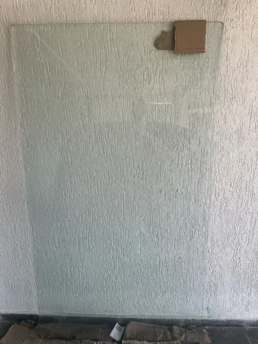 Tampo de Vidro Temperado 10mm 2,00x1,00m - Bordas Chanfradas