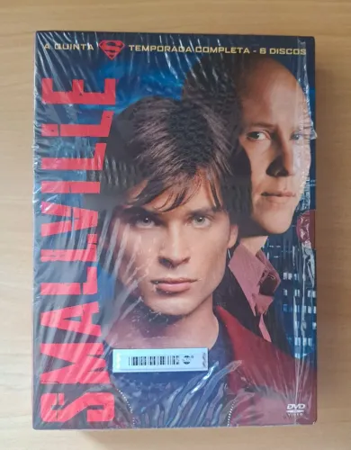 DVDs Smallville Quinta Temporada DC Comics 6 discos como novos