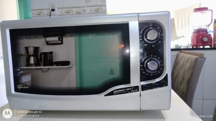 Forno Elétrico Fischer Gourmet Espelhado Com Garantia 3 Meses Temos Tele Entrega