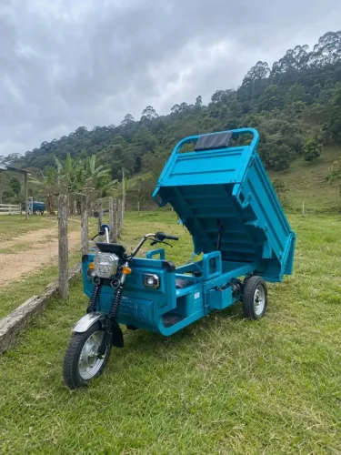 Triciclo elétrica agricola com caçamba,moto de carga para fazendas e sítios (frete grátis)