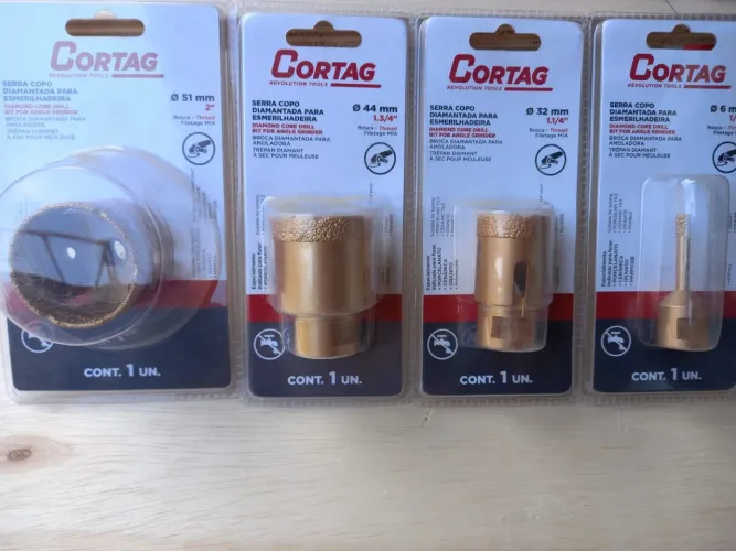 Kit de serra copo diamantada 