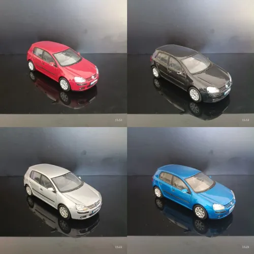 Lote de miniaturas golf GTI welly 1:24 