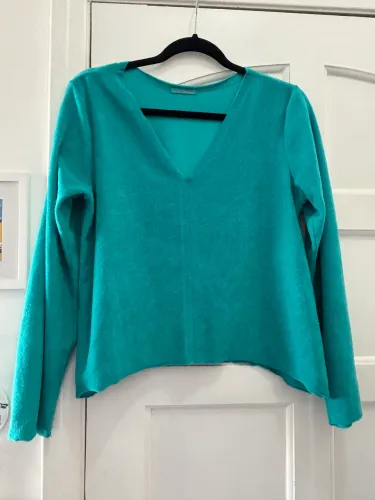 BLUSA VERDE ÁGUA CIA MARÍTIMA