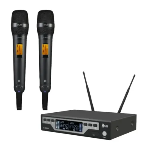 Microfone Dylan D8000-S Sem Fio Duplo 