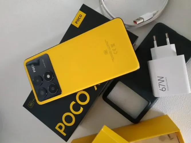POCO X6 Pro 5G 8GB/256GB Amarelo - Estado de Novo - Completo ?