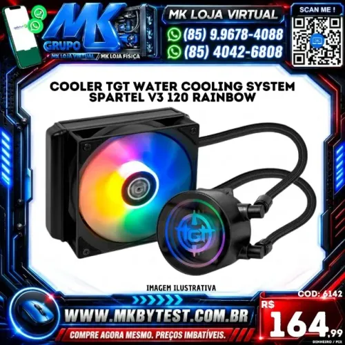 water tgt cooling system spartel v3 120 rainbow