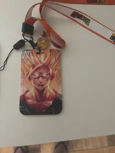 Porta cartão crachá dragon ball