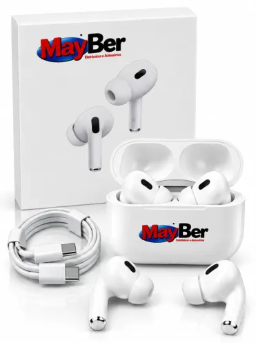 Fone de Ouvido MAYBER MB-U Bluetooth 5.4 Sem Fio com Microfone Branco