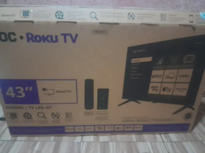 Caixa de papelão da ROku TV 43"(para viagem ou artesanato)