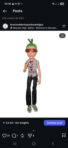 Monster High Deuce Gorgon G1 Primeira Geração