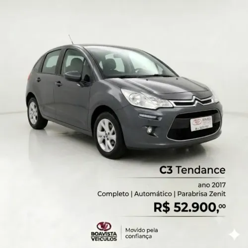 Citroen C3 Tendance 1.6 VTI Flex Start 16V Aut. 2017