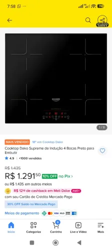 Cooktop por indução