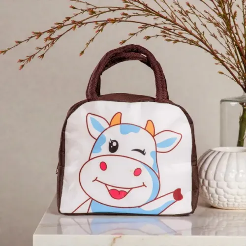 Bolsa Térmica, de Mão, em Nylon, Infantil, com Desenho Estampado, Pequena.