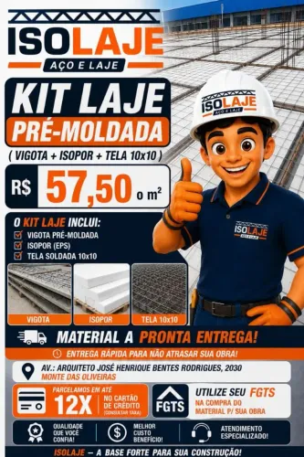 Laje pré moldada 