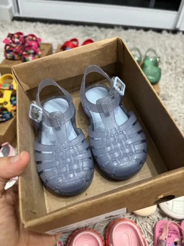 Mini Melissa azul glitter 19