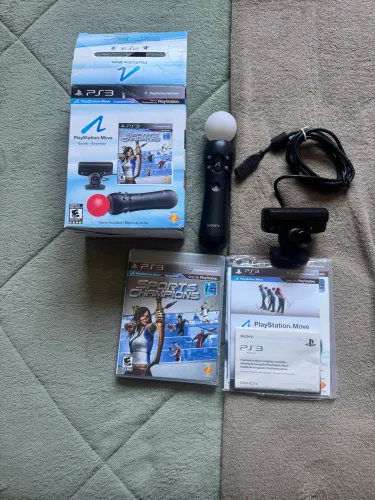 PlayStation Move + Câmera Playstation 3 na caixa PS3