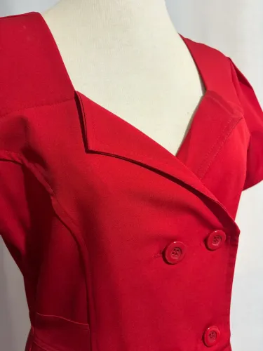 Vestido Tubinho Social Vermelho Sunny Days - Tamanho G