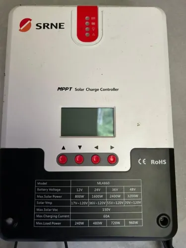 Controlador de Carga Solar MPPT SRNE ML4860 60A - Equipamento top pra sistema fotovoltaico