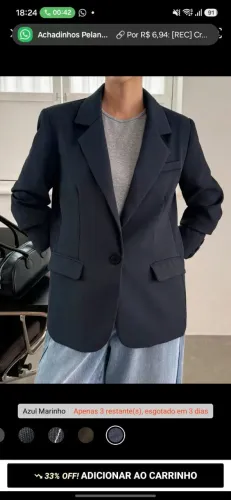 Blazer Executivo azul escuro