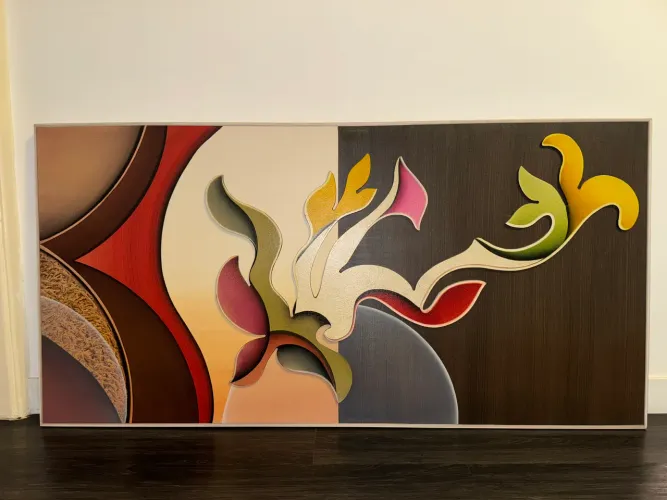 Quadro Decorativo Grande 1,60x0,80 - Arte Abstrata Embu das Artes