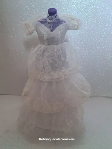 Vestido para Barbie Estrela vintage