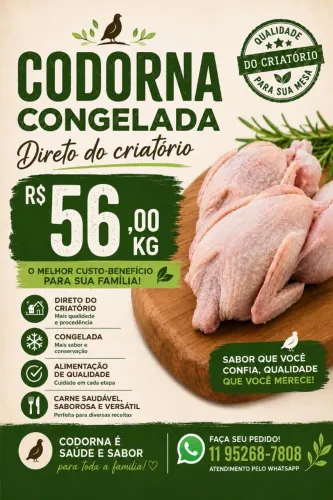Codorna Congelada