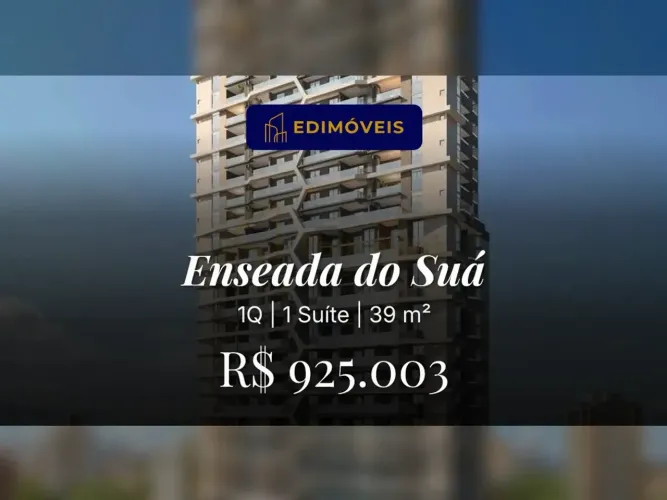 Enseada do Suá: Studio sofisticado com coworking e segurança 24h!