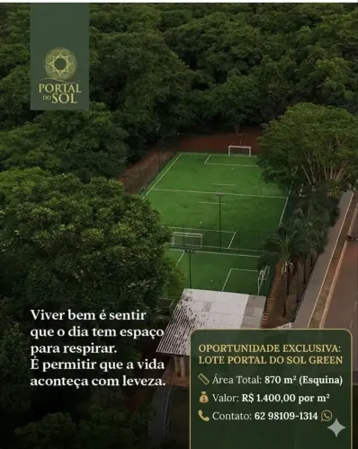 VENDE-SE LOTE DE ESQUINA RESIDENICAL GOIÂNIA GOLF CLUBE
