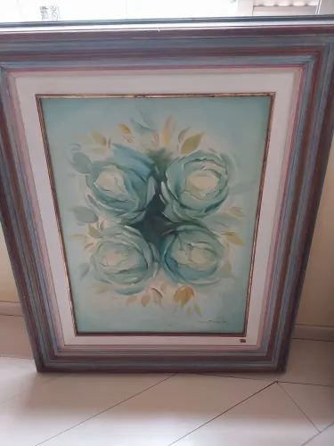 Quadro pintura a óleo artista plástica Marisa Guerra