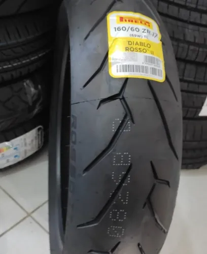 Pneu traseiro Pirelli 160/60 R-17 Diablo Rosso II