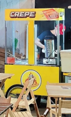 Carrinho Móvel para venda de Crepe, Churros etc ..