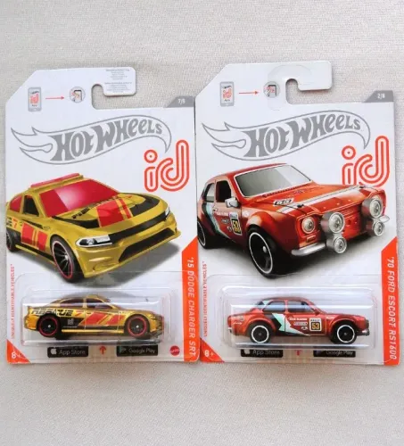 hot wheels 2 minis id chase com chip e pintura especial spectraflame dodge ford hotwheels