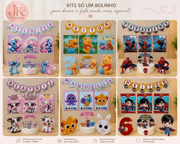 KIT PERSONALIZADO SÓ UM BOLINHO