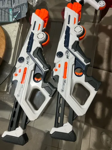 Kit Nerf Laser Ops Pro Original - 4 Armas + Acessórios (2 Alphapoint + 2 Deltaburst)