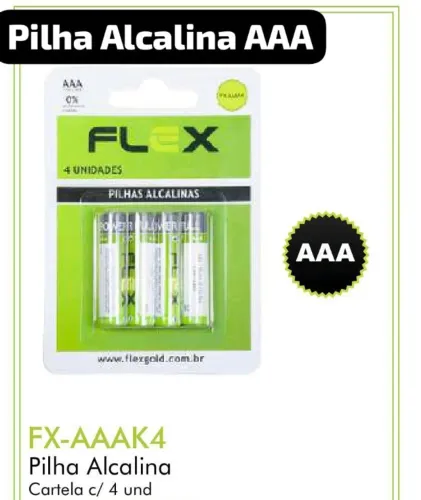 Pilhas Alcalina AAA