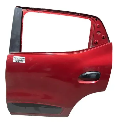Porta Traseira Esquerda Renault Kwid 2023 Traseira Esquerdo Vermelho