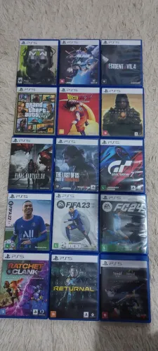 Jogos ps5 valores na descrição
