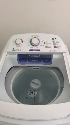 Máquina de Lavar Electrolux 8,5kg Jet&Clean Branca - Perfeito Estado