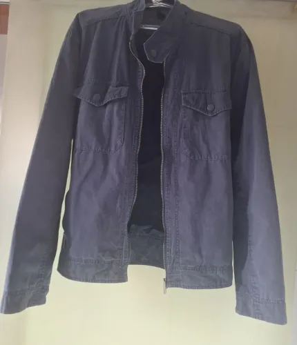 Jaqueta masculina azul marinho marca hering tamanho G