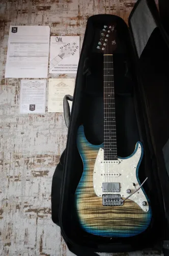 Guitarra Mayones Aquila FM 6 - Jeans Black 2 Tone Blue Burst