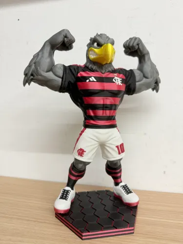 Mascote do Flamengo com 25cm de altura para sua coleção