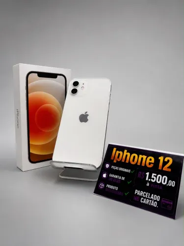 iPhone 12 com caixa e nota