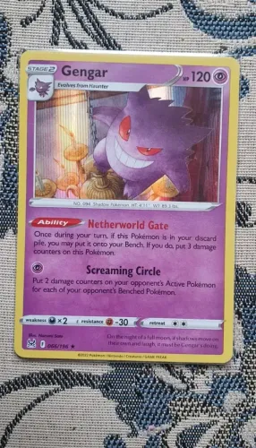 Carta Original Gengar Foil 066/196 - Pokémon Trading Card Game TCG