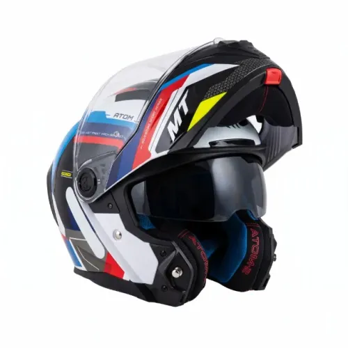 Capacete Escamoteável MT Atom 2 Articulado Com Óculos Solar Interno