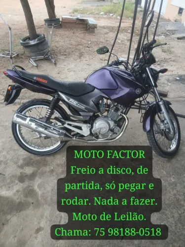 Moto Leilão Factor yamaha 125iED