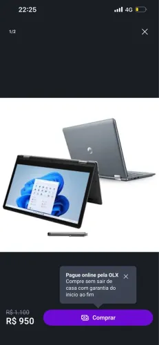 Notebook positivo 2 em 1