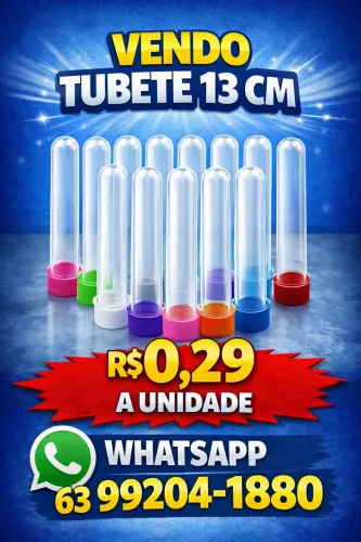 Vendo tubetes 13 cm