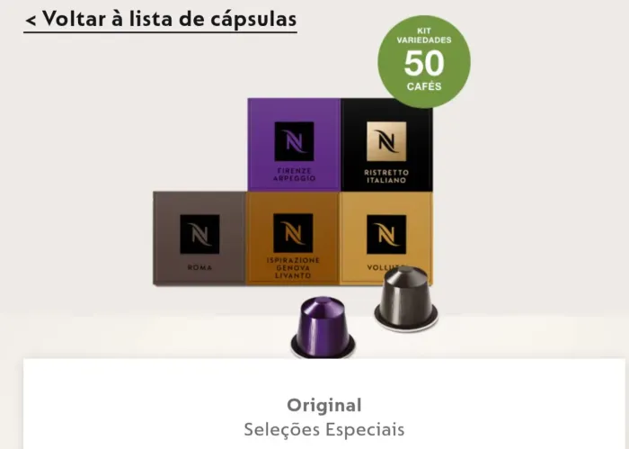 Cápsulas Nespresso 